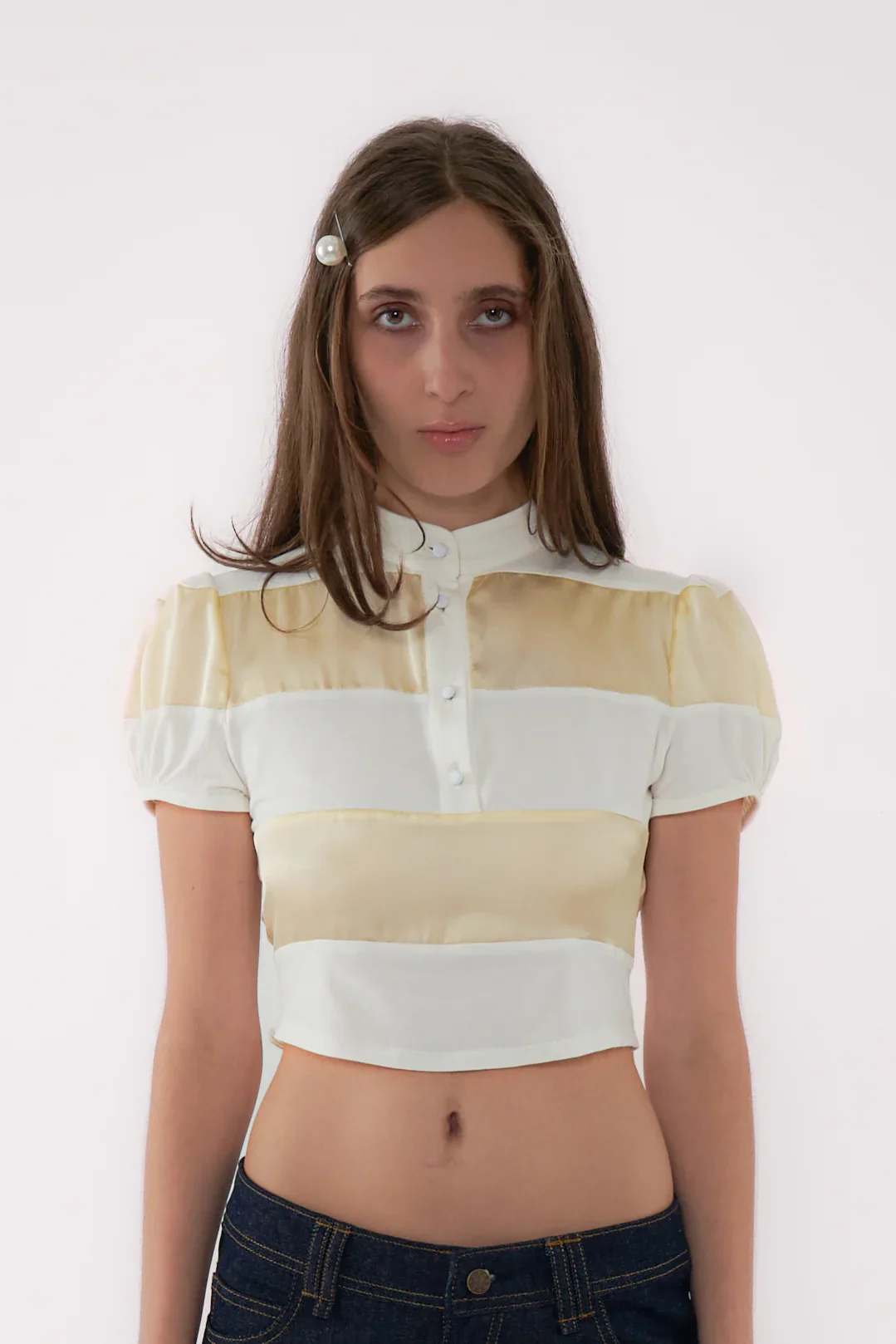 Margaret Polo Top / White